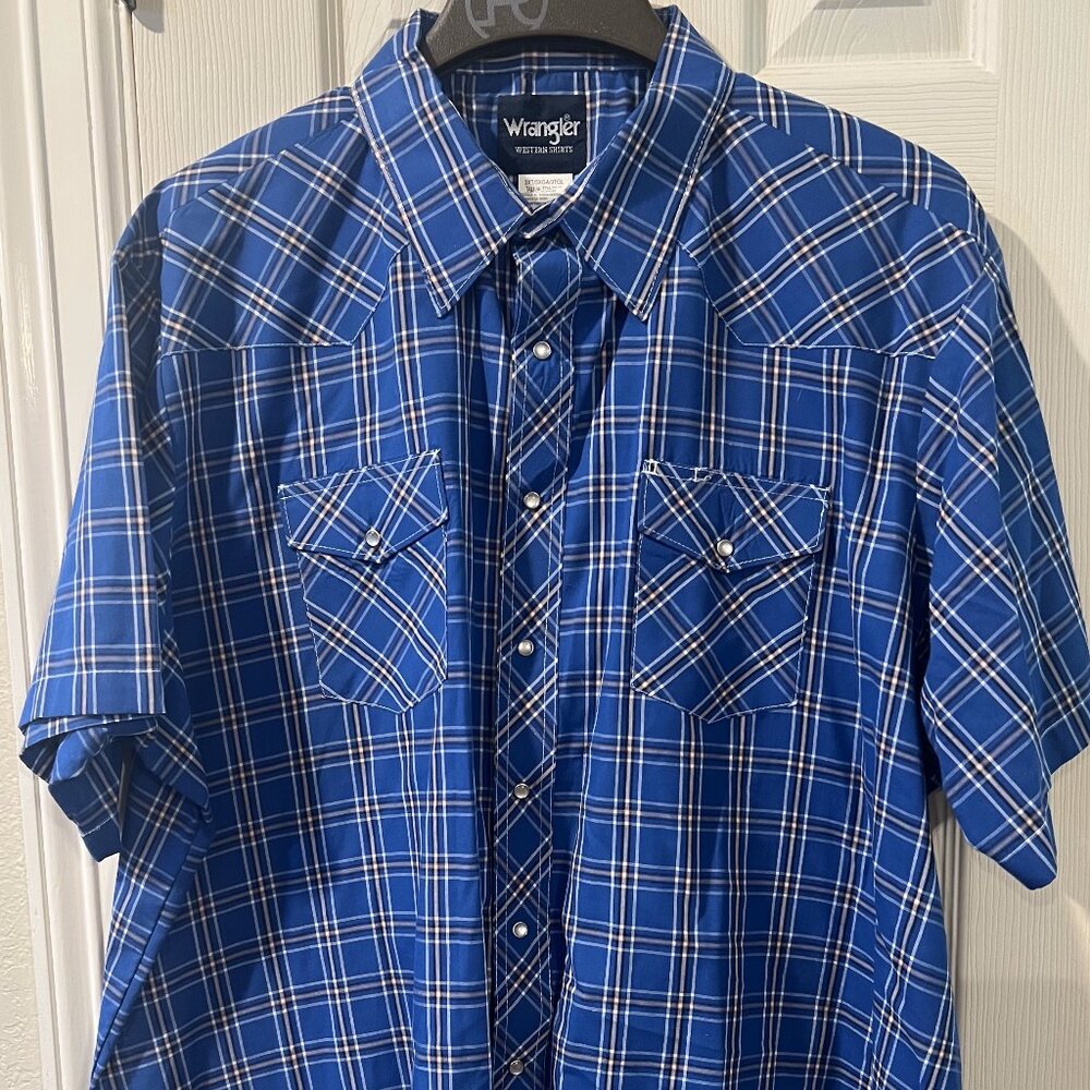Men's Western Vintage Wrangler Pearl Snap Shirt